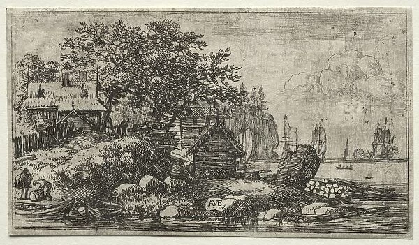 Landscape with Two Empty Boats. Creator: Allart van Everdingen (Dutch, 1621-1675)