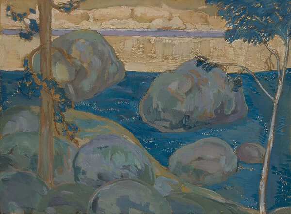 Landscape with boulders. Artist: Shkolnik, Iosiph Solomonovich (1883-1926)