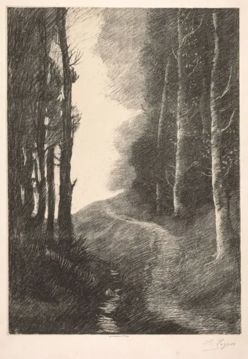 Framed Print : Landscape at Bouleaux. Creator: Alphonse Legros (French, 1837-1911) Framed Print : Landscape at Bouleaux. Creator: Alphonse Legros (French, 1837-1911)
