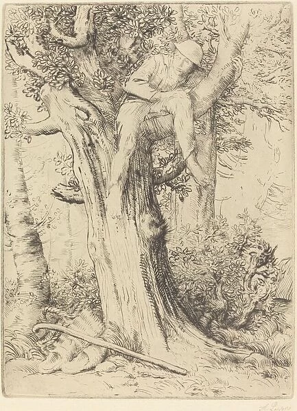 Landscape with a Boy in a Tree (Paysage avec un garcon gimpe sur un arbre dite '