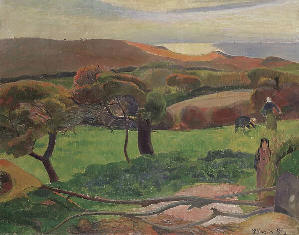 Landscape from Bretagne, 1889. Creator: Paul Gauguin