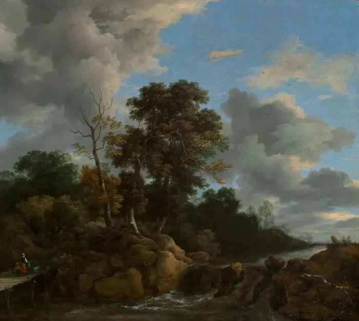 Framed Print : Landscape, c. 1670. Creator: Jacob van Ruisdael Framed Print : Landscape, c. 1670. Creator: Jacob van Ruisdael