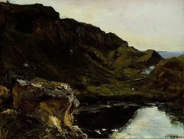 Landscape, c. 1835. Creator: Theodore Rousseau