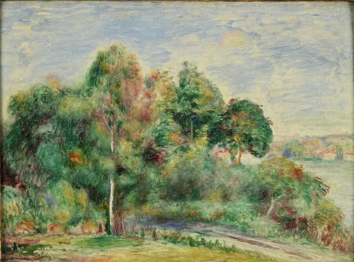 Framed Print : Landscape, c. 1890. Creator: Renoir, Pierre Auguste (1841-1919) Framed Print : Landscape, c. 1890. Creator: Renoir, Pierre Auguste (1841-1919)