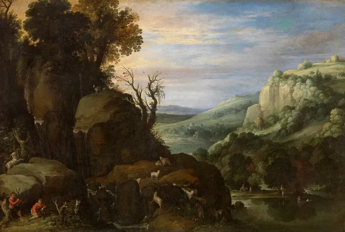 Framed Print : Landscape, c1580-1620. Creator: Paul Brill Framed Print : Landscape, c1580-1620. Creator: Paul Brill