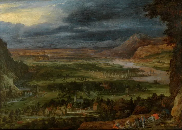 Framed Print : Landscape, c1600s. Creator: Jan Brueghel the Elder Framed Print : Landscape, c1600s. Creator: Jan Brueghel the Elder