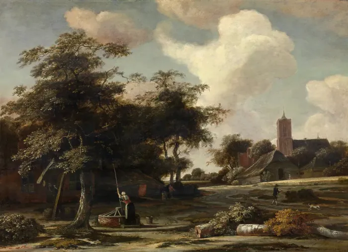 Framed Print : Landscape, c1640-1670. Creator: Jan van Kessel