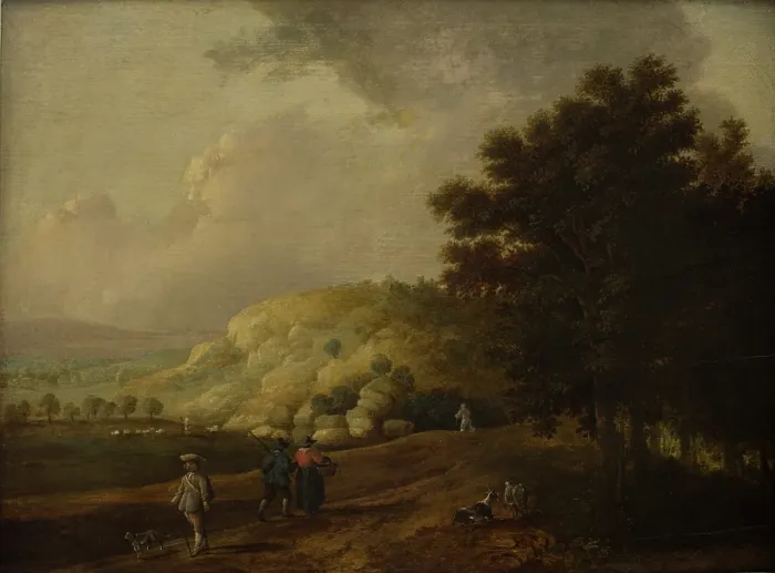 Framed Print : Landscape, c1700. Creator: Unknown Framed Print : Landscape, c1700. Creator: Unknown