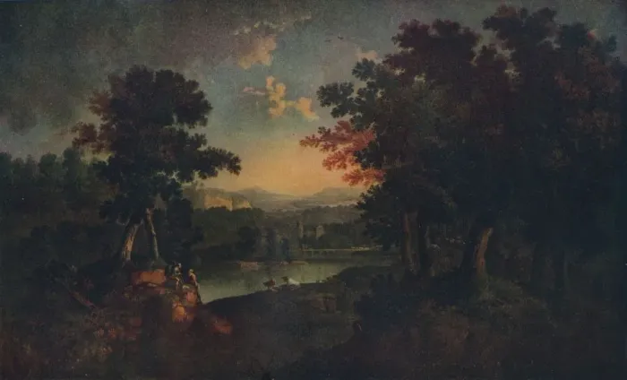 Framed Print : Landscape, c1750. Artist: John Smith Framed Print : Landscape, c1750. Artist: John Smith