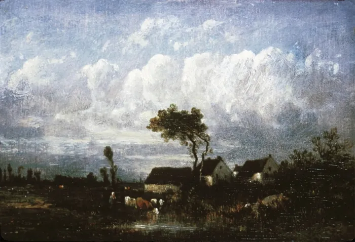Framed Print : Landscape, c1840-1880. Creator: Jules Dupre Framed Print : Landscape, c1840-1880. Creator: Jules Dupre