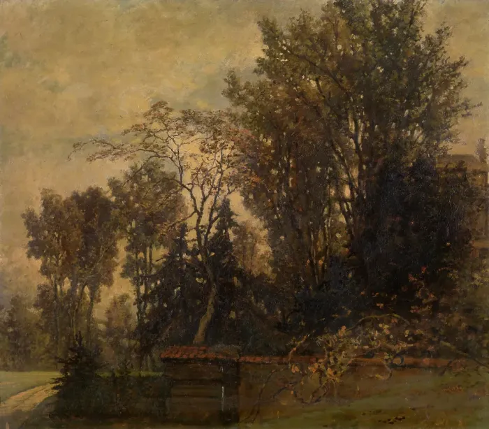 Framed Print : Landscape, c1850s. Creator: Joseph Lies Framed Print : Landscape, c1850s. Creator: Joseph Lies