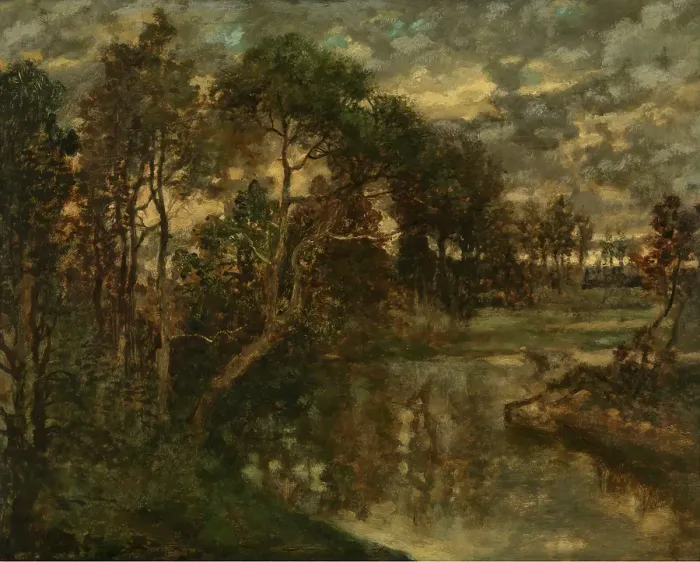 Framed Print : Landscape, c1850s. Creator: Joseph Lies Framed Print : Landscape, c1850s. Creator: Joseph Lies