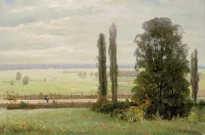 Framed Print : Landscape, c1870-1910. Creator: Vladimir Orloffskij Framed Print : Landscape, c1870-1910. Creator: Vladimir Orloffskij