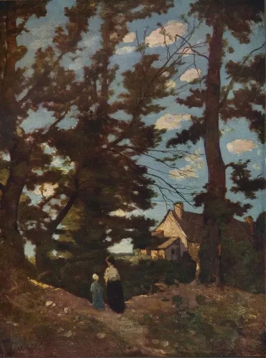 Framed Print : A Landscape, c1915. Artist: Henri-Joseph Harpignies Framed Print : A Landscape, c1915. Artist: Henri-Joseph Harpignies