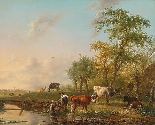 Landscape with Cattle, 1804. Creator: Jan Kobell II