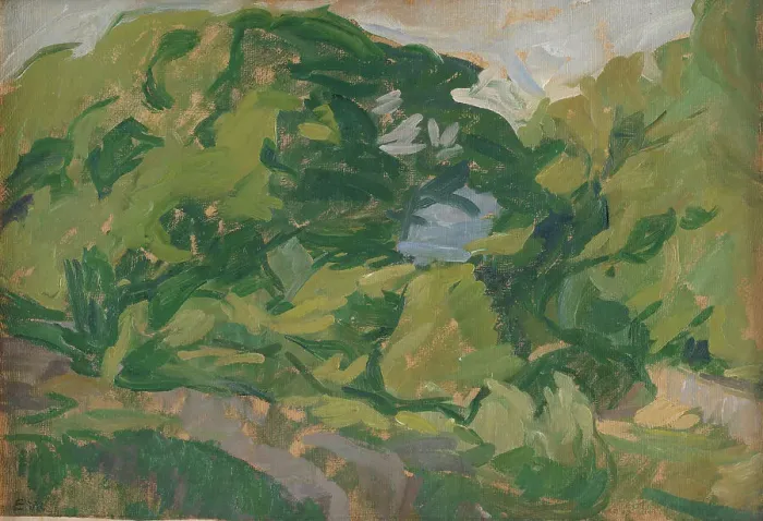 Framed Print : Landscape, Christianso, 1909-1913. Creator: Edvard Weie Framed Print : Landscape, Christianso, 1909-1913. Creator: Edvard Weie