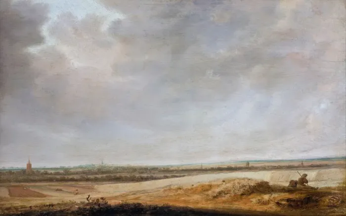 Framed Print : Landscape with Cornfields, 1638. Artist: Ruisdael, Salomon Jacobsz, van (1600 / 3-1670) Framed Print : Landscape with Cornfields, 1638. Artist: Ruisdael, Salomon Jacobsz, van (1600 / 3-1670)