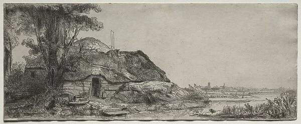 Landscape with a Cottage and a Large Tree, 1641. Creator: Rembrandt van Rijn (Dutch, 1606-1669)