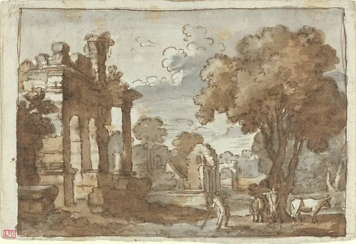 Framed Print : Landscape. Creator: Claude Lorrain Framed Print : Landscape. Creator: Claude Lorrain