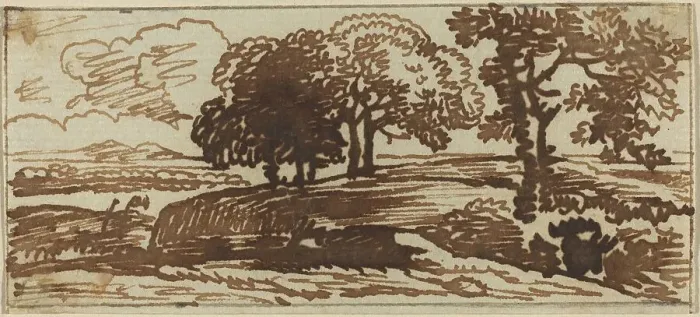 Framed Print : Landscape. Creator: Franz Kobell Framed Print : Landscape. Creator: Franz Kobell
