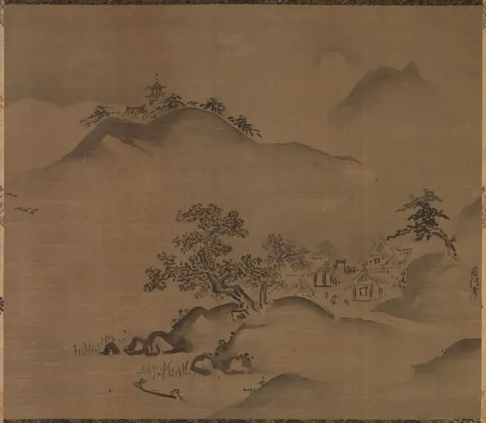 Framed Print : Landscape. Creator: Kano Chikanobu (Japanese, 1660-1728) Framed Print : Landscape. Creator: Kano Chikanobu (Japanese, 1660-1728)