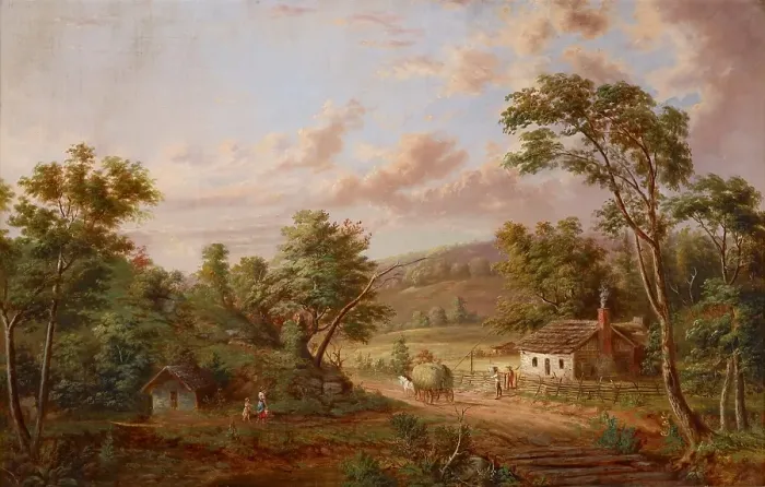 Framed Print : Landscape, date unknown, c1830-1892. Creator: Jacob Cox Framed Print : Landscape, date unknown, c1830-1892. Creator: Jacob Cox