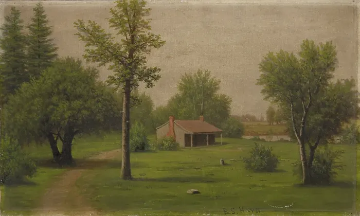 Framed Print : Landscape, date unknown, c1850-1910. Creator: Barton Stone Hays Framed Print : Landscape, date unknown, c1850-1910. Creator: Barton Stone Hays