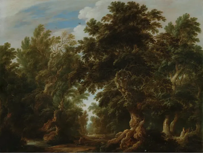 Framed Print : Landscape with a Deer Hunt, 1630. Creator: Alexander Keirincx Framed Print : Landscape with a Deer Hunt, 1630. Creator: Alexander Keirincx
