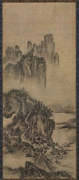Landscape with a Distant Temple, early 1500s. Creator: Unknown