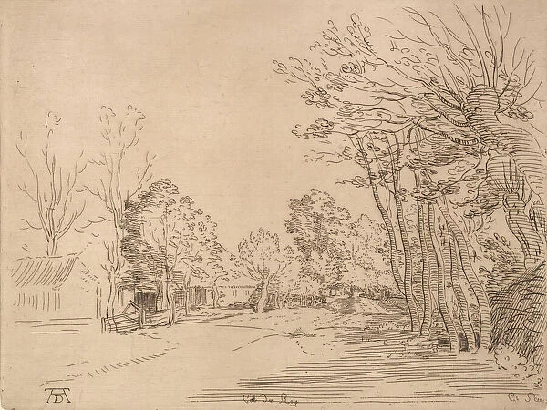 Landscape after Durer.n.d. Creator: Caylus, Anne-Claude-Philippe de