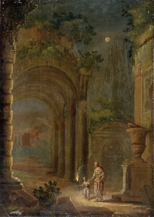 Framed Print : Landscape, end of 16th century. Artist: Adam Elsheimer Framed Print : Landscape, end of 16th century. Artist: Adam Elsheimer