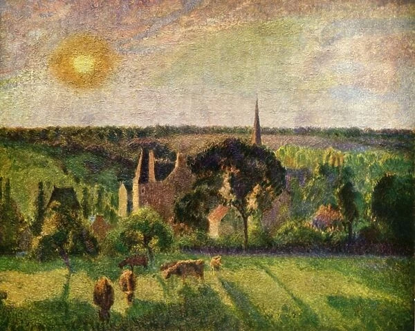 Landscape at Eragny, 1897, (1939). Creator: Camille Pissarro
