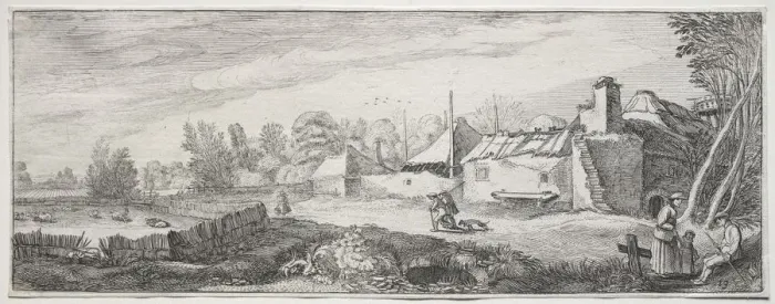 Framed Print : Landscape with a Farm. Creator: Jan van de Velde (Dutch, 1620-1662) Framed Print : Landscape with a Farm. Creator: Jan van de Velde (Dutch, 1620-1662)