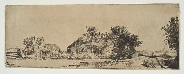 Landscape with a Farmhouse Along a Road Beside a Canal, ca. 1652