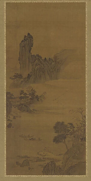 Landscape with Ferry Boats, Qing dynasty, 18th century. Creator: Unknown