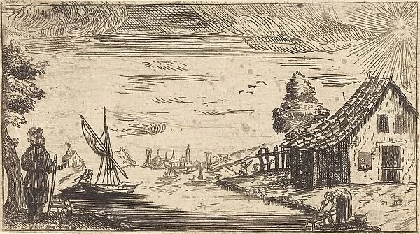 Landscape with Figure and Boat. Creator: Unknown