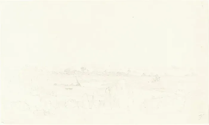 Framed Print : Landscape, first half 19th century. Creator: Unknown Framed Print : Landscape, first half 19th century. Creator: Unknown