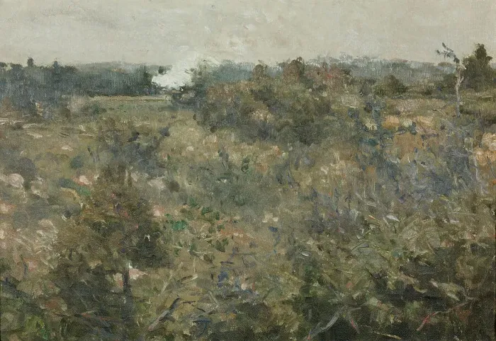 Framed Print : Landscape från Grez-sur-Loing. Study for NM 6809. Creator: Karl Nordström Framed Print : Landscape från Grez-sur-Loing. Study for NM 6809. Creator: Karl Nordström