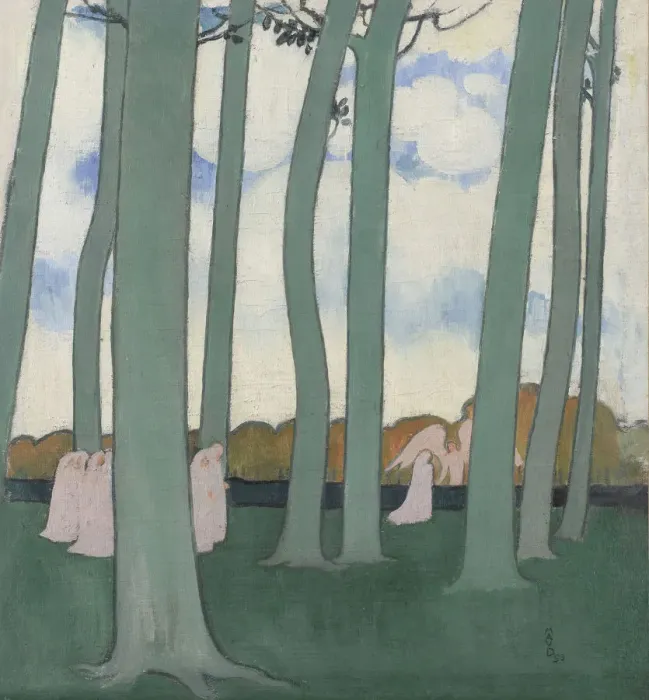 Framed Print : Landscape with Green Trees or Beech Trees in Kerduel, 1893 Framed Print : Landscape with Green Trees or Beech Trees in Kerduel, 1893