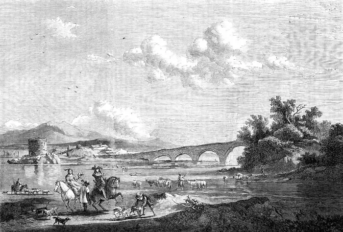 Framed Print : Landscape and Hawking Party - painted by Berghem, in the Bridgewater Gallery, 1857. Creator: Unknown. Landscape and Hawking Party - painted by Berghem, in the Bridgewater Gallery, 1857. Creator: Unknown Framed Print : Landscape and Hawking Party - painted by Berghem, in the Bridgewater Gallery, 1857. Creator: Unknown. Landscape and Hawking Party - painted by Berghem, in the Bridgewater Gallery, 1857. Creator: Unknown