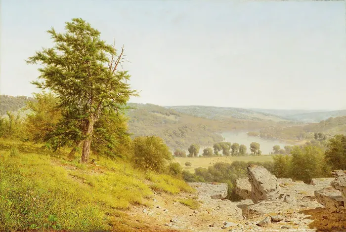 Framed Print : Landscape (image 1 of 2), 1865. Creator: Alexander Helwig Wyant Framed Print : Landscape (image 1 of 2), 1865. Creator: Alexander Helwig Wyant