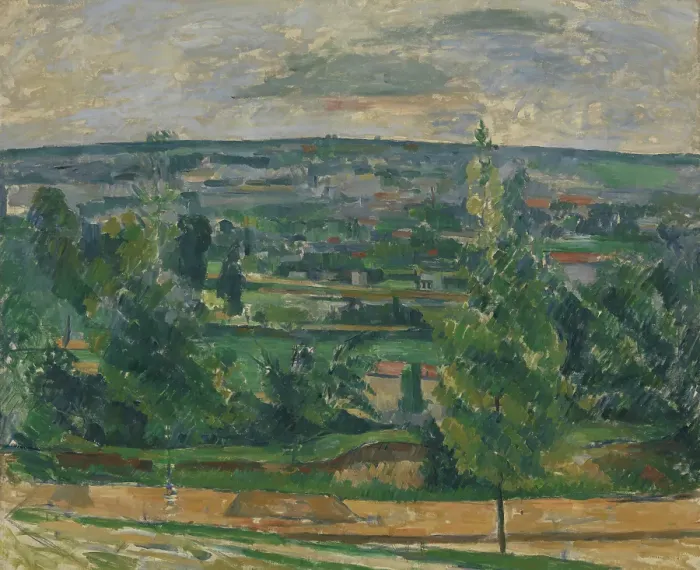 Framed Print : Landscape from Jas de Bouffan, c1879. Creator: Paul Cezanne Framed Print : Landscape from Jas de Bouffan, c1879. Creator: Paul Cezanne