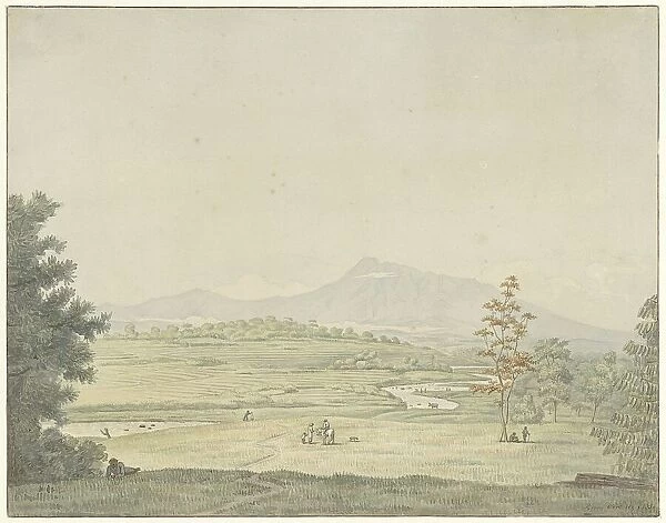 Landscape on Java, 1830. Creator: Pieter van Oort Hzn