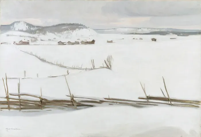 Framed Print : Landscape in Karelia, 1908. Creator: Vaino Hamalainen Framed Print : Landscape in Karelia, 1908. Creator: Vaino Hamalainen
