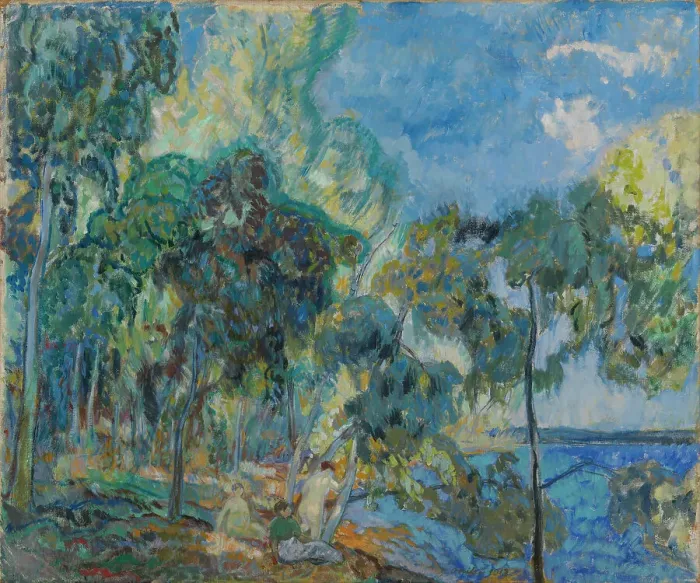 Framed Print : Landscape in Korpilahti, 1913. Creator: Yrjö Aleksander Ollila Framed Print : Landscape in Korpilahti, 1913. Creator: Yrjö Aleksander Ollila