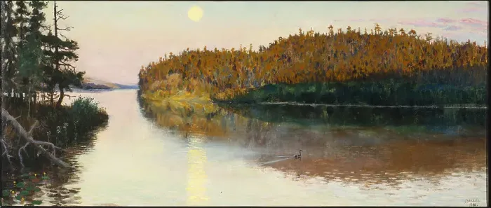 Framed Print : Landscape in Kuhmo, 1890 Framed Print : Landscape in Kuhmo, 1890
