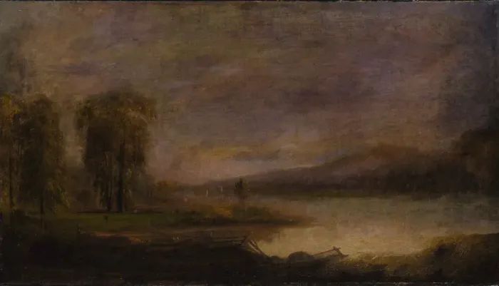 Framed Print : Landscape with Lake, 1864. Creator: Robert Seldon Duncanson Framed Print : Landscape with Lake, 1864. Creator: Robert Seldon Duncanson
