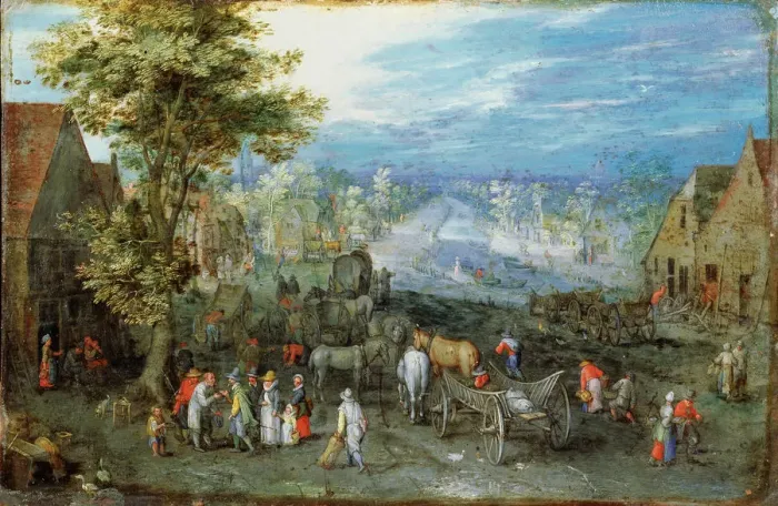 Framed Print : Landscape, late 16th or early 17th century. Artist: Jan Brueghel the Elder Framed Print : Landscape, late 16th or early 17th century. Artist: Jan Brueghel the Elder