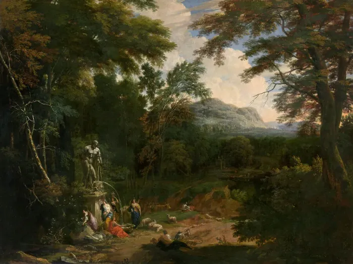 Framed Print : Landscape, late 17th-early 19th century. Creator: Cornelis Huysmans Framed Print : Landscape, late 17th-early 19th century. Creator: Cornelis Huysmans