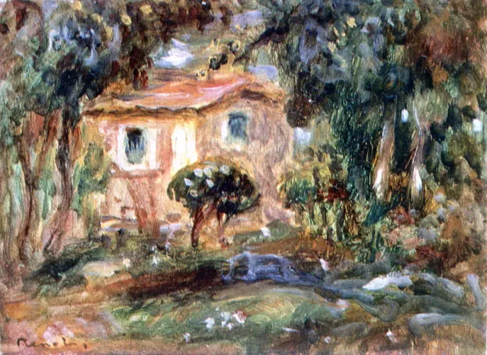 Framed Print : Landscape, le Cannet, 1902. Artist: Pierre-Auguste Renoir Framed Print : Landscape, le Cannet, 1902. Artist: Pierre-Auguste Renoir